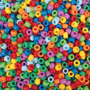 Kongoperlen Regenbogen ø 9 mm, 1000 Stk Kongoperlen Regenbogen ø 9 mm, 1000 Stk