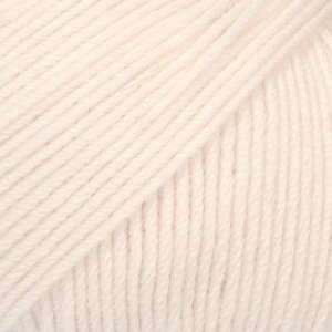 DROPS Baby Merino Uni Color Garn - 50 g - Puder (44) DROPS Baby Merino Uni Color Garn - 50 g - Puder (44)