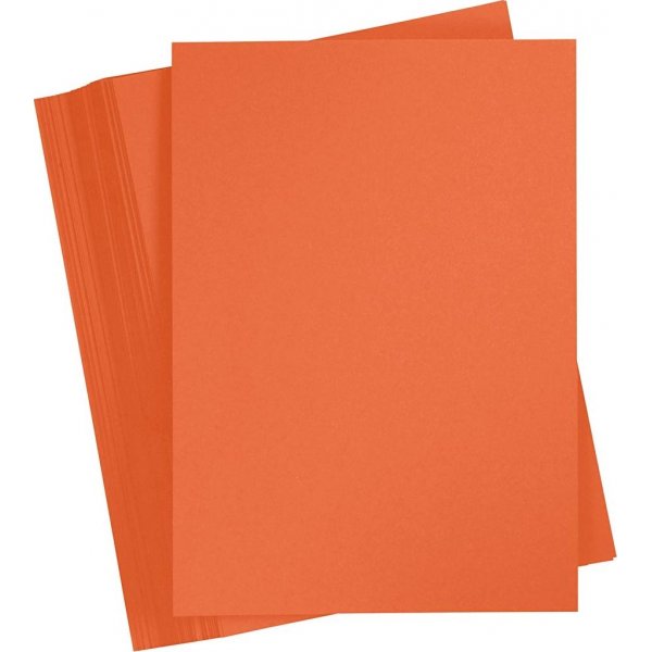 Farbiger Karton - Orange - A4 - 180 g - 100 Blatt