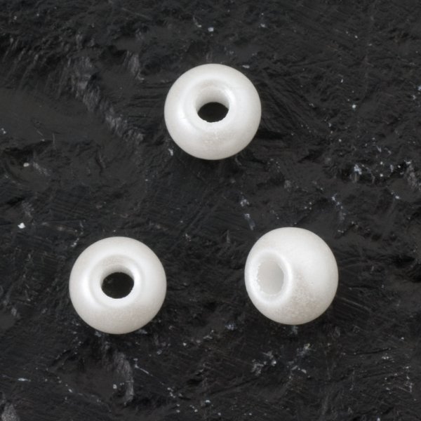 Glaswachsperlen 5,5 mm Wei - 30 Stk