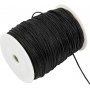 Baumwollschnur - Schwarz - 100 m - 2 mm