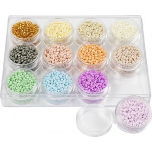 Rocailleperlen - Pastellfarben - 12 x 17 g Rocailleperlen - Pastellfarben - 12 x 17 g