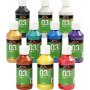 Schulfarbe Acryl - Metallic - Mischfarben - Metallic - 10 x 120 ml