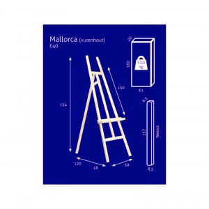 Staffelei - Studio A-Frame Nr. 40 - Mallorca (Kiefer) - KIT Staffelei - Studio A-Frame Nr. 40 - Mallorca (Kiefer) - KIT