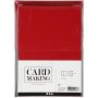 Karten und Umschlge - Grn und Rot - 11,5 x 16,5 cm - 50 Sets
