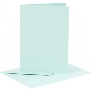 Karten und Umschläge - Hellblau 11,5 x 16,5 cm - 6 Sets Karten und Umschläge - Hellblau 11,5 x 16,5 cm - 6 Sets