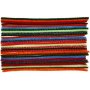 Pfeifenreiniger - 6 mm - gemischte Farben - gestreift - 30 Stk