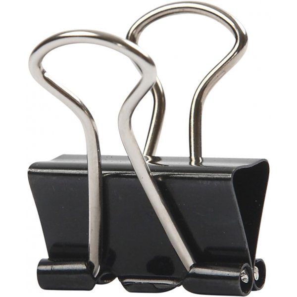 Clips - schwarz - 19 mm - 40 Stk