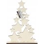 Weihnachtsbaum aus Sternen - 21,5 x 29,8 cm