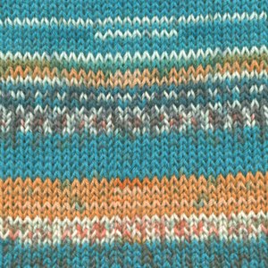 DROPS Fable Print Garn - 50 g - Blaues Meer (162) DROPS Fable Print Garn - 50 g - Blaues Meer (162)