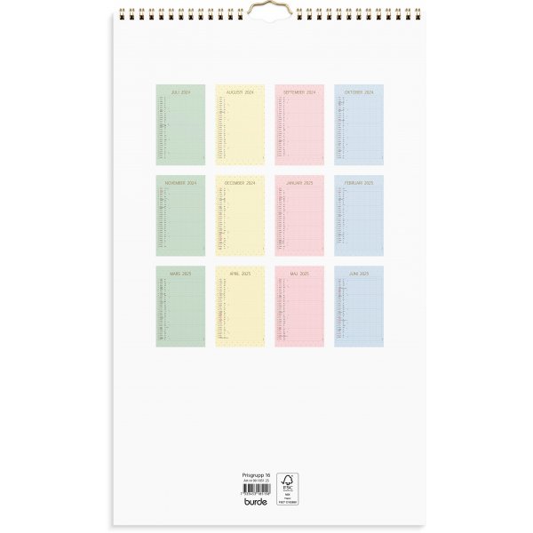 Familienkalender 24/25 - Farbe Familienkalender 24/25 - Farbe