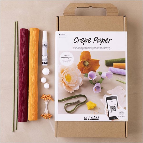 DIY-Kit Krepppapier - gemischte Farben starten DIY-Kit Krepppapier - gemischte Farben starten