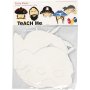 Piratenmasken - wei - 16 Stk