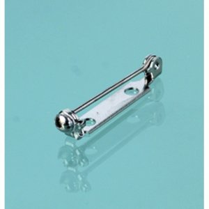 Broschennadel 27 mm - silberfarben 5 Stk. Kugelschleife Broschennadel 27 mm - silberfarben 5 Stk. Kugelschleife