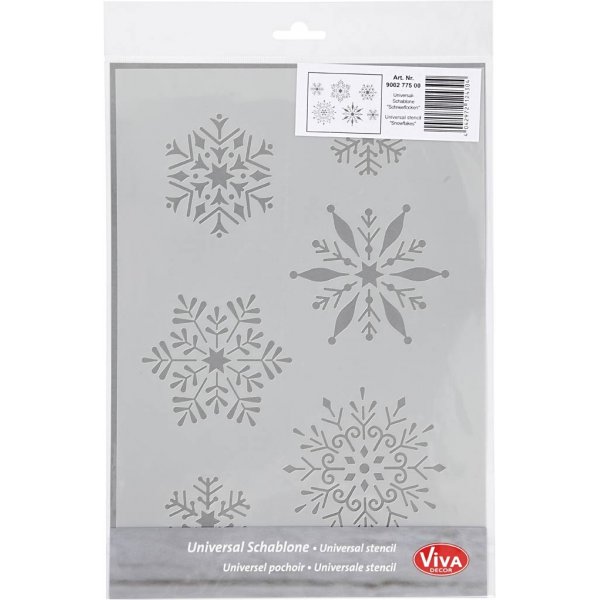 Schablone - Schneeflocke - A4