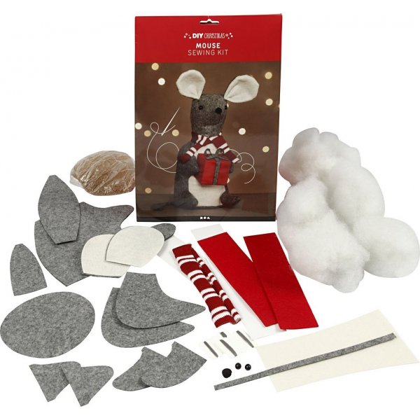 Bastelset - Weihnachtsmaus