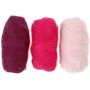 Kardierte Wolle - Lila/Rosa-Harmonie - 3 x 10 g