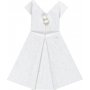 Aufkleber - wei - Kleid - 6 Stk