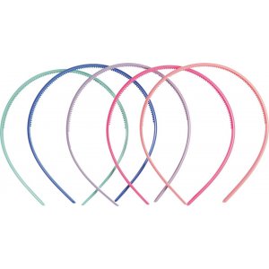Diadem - 8 mm - gemischte Farben - 5 Stk Diadem - 8 mm - gemischte Farben - 5 Stk