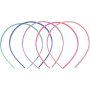Diadem - 8 mm - gemischte Farben - 5 Stk