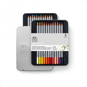 Winsor & Newton Buntstift-Set - 24 Bleistifte Winsor & Newton Buntstift-Set - 24 Bleistifte