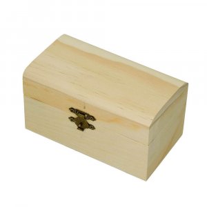 Holzkiste 13,8 x 8 x 7,5 cm - unbehandelter abgerundeter Deckel Holzkiste 13,8 x 8 x 7,5 cm - unbehandelter abgerundeter Deckel