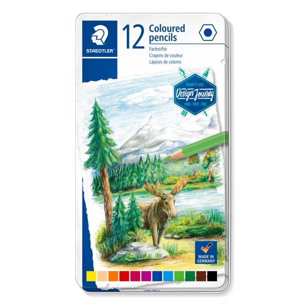 Design Journey Buntstifte in Box - 12 Stifte