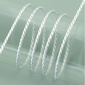 Kordel Viskose 2 mm - 50 Meter - silberfarben Kordel Viskose 2 mm - 50 Meter - silberfarben