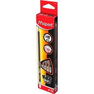 Bleistift - Maped - HB#2 mit Radierspitze Bleistift - Maped - HB#2 mit Radierspitze