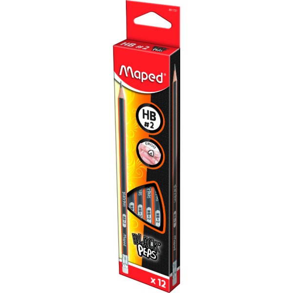 Bleistift - Maped - HB#2 mit Radierspitze
