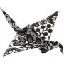 Origamipapier - schwarz/wei - 10 x 10 cm - 50 Blatt