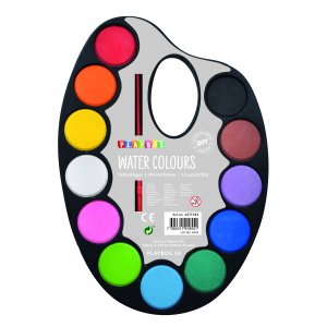 Palette mit Aquarellfarben 12 Farben