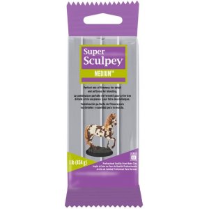 Sculpey Clay Super Medium Blend 450 g - Grau Sculpey Clay Super Medium Blend 450 g - Grau