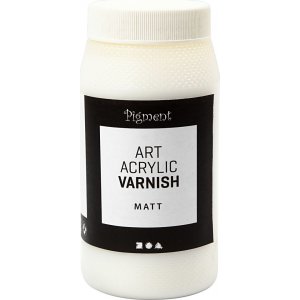 Art Acrylic Schlussfirnis - matt transparent - weiß - 500 ml Art Acrylic Schlussfirnis - matt transparent - weiß - 500 ml