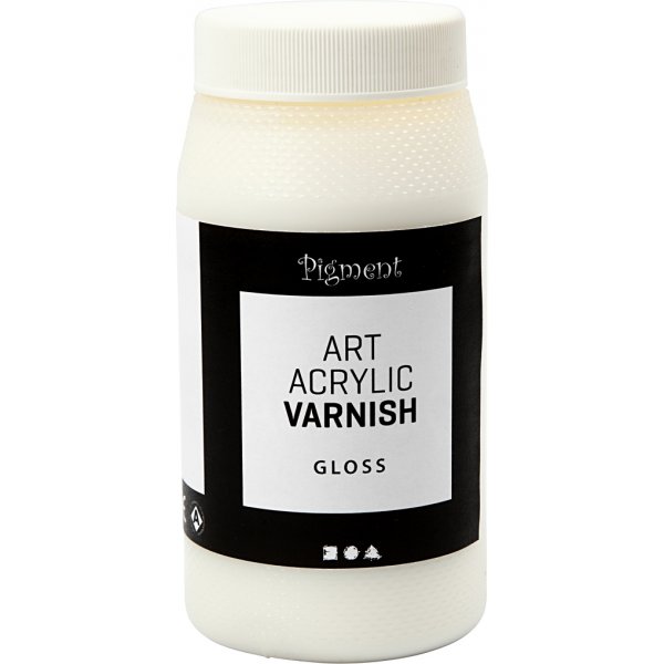Art Acrylic Schlussfirnis - Glänzend transparent - Weiß - 500 ml Art Acrylic Schlussfirnis - Glänzend transparent - Weiß - 500 ml