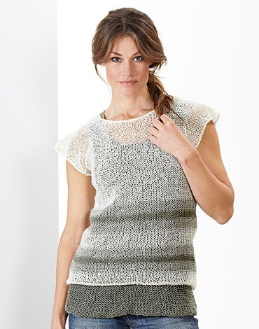 Strickmuster - Gestrickter gestreifter Pullover und Tanktop Strickmuster - Gestrickter gestreifter Pullover und Tanktop