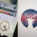Kundenbild Aquarell-Postkartenblock
