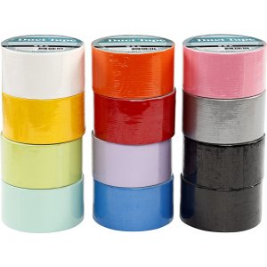 Klebeband - gemischte Farben - 12 x 5 m Klebeband - gemischte Farben - 12 x 5 m
