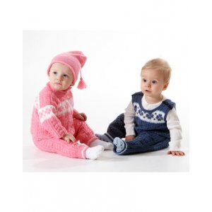 Strickmuster - Pullover mit Musterborte, Hose und Mütze Strickmuster - Pullover mit Musterborte, Hose und Mütze
