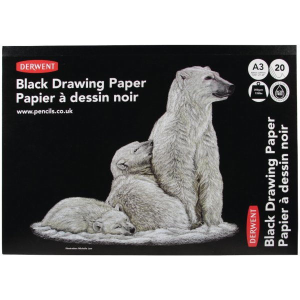 Derwent Black Zeichenpapier - A3