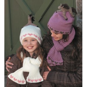 Strickmuster - Pferdemütze und Schal Strickmuster - Pferdemütze und Schal
