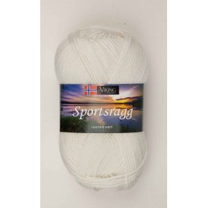 Wikingergarn Sportlappen 50g - Weiß (500) SR Wikingergarn Sportlappen 50g - Weiß (500) SR