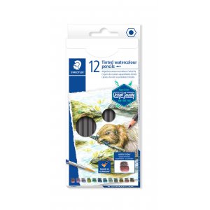 Getönte Aquarellstifte - 12 Bleistifte Getönte Aquarellstifte - 12 Bleistifte