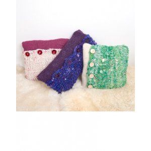 Strickanleitungen - Kissen mit Knöpfen Strickanleitungen - Kissen mit Knöpfen