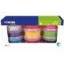 Rhrenperlen-Set mit 9 Glsern - mehrere Farben