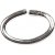 Ovale Ringe - versilbert - 50 Stk