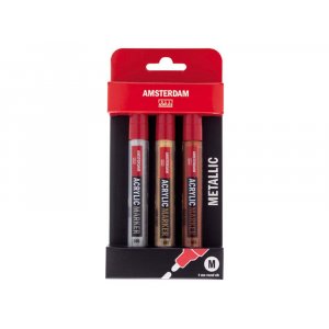 Amsterdam Marker Metallic - 3 Stifte Amsterdam Marker Metallic - 3 Stifte