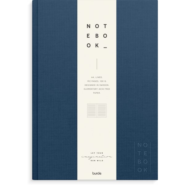 Notizbuch - Textil - liniert A4 - Hardcover