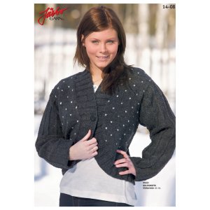 Strickanleitung - Damen-Cardigan mit Knöpfen Strickanleitung - Damen-Cardigan mit Knöpfen