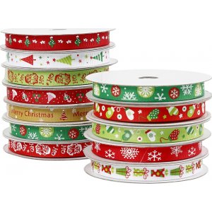 Dekoband mit Weihnachtsmotiv - 12 x 3 m Dekoband mit Weihnachtsmotiv - 12 x 3 m
